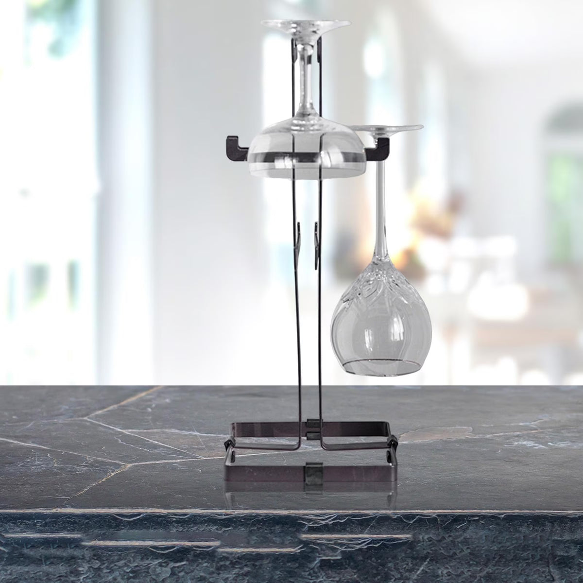 Wine Glass &amp; Cup Rack - Black