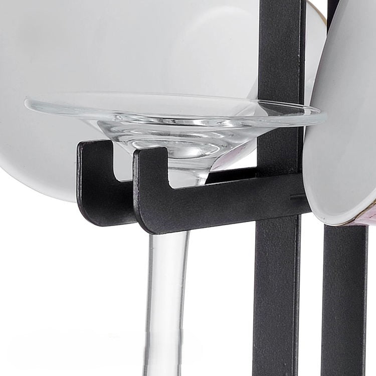 Wine Glass &amp; Cup Rack - Black