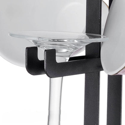 Wine Glass &amp; Cup Rack - Black
