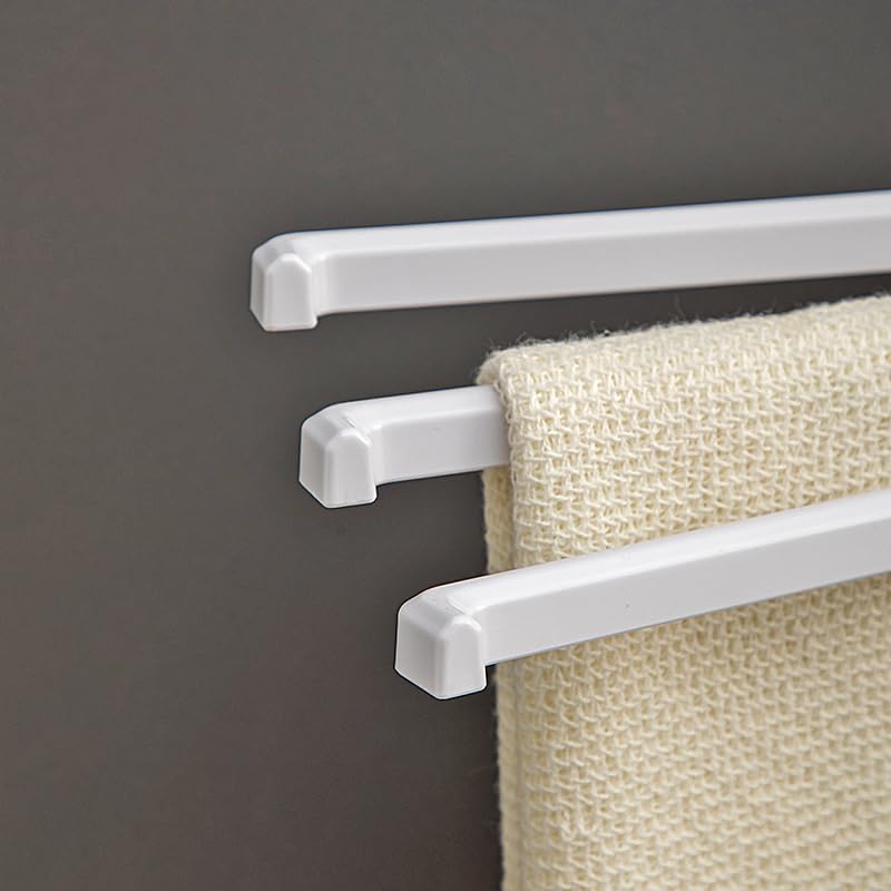 Wall‑Mounted Towel Rack with 3 Swing Arms