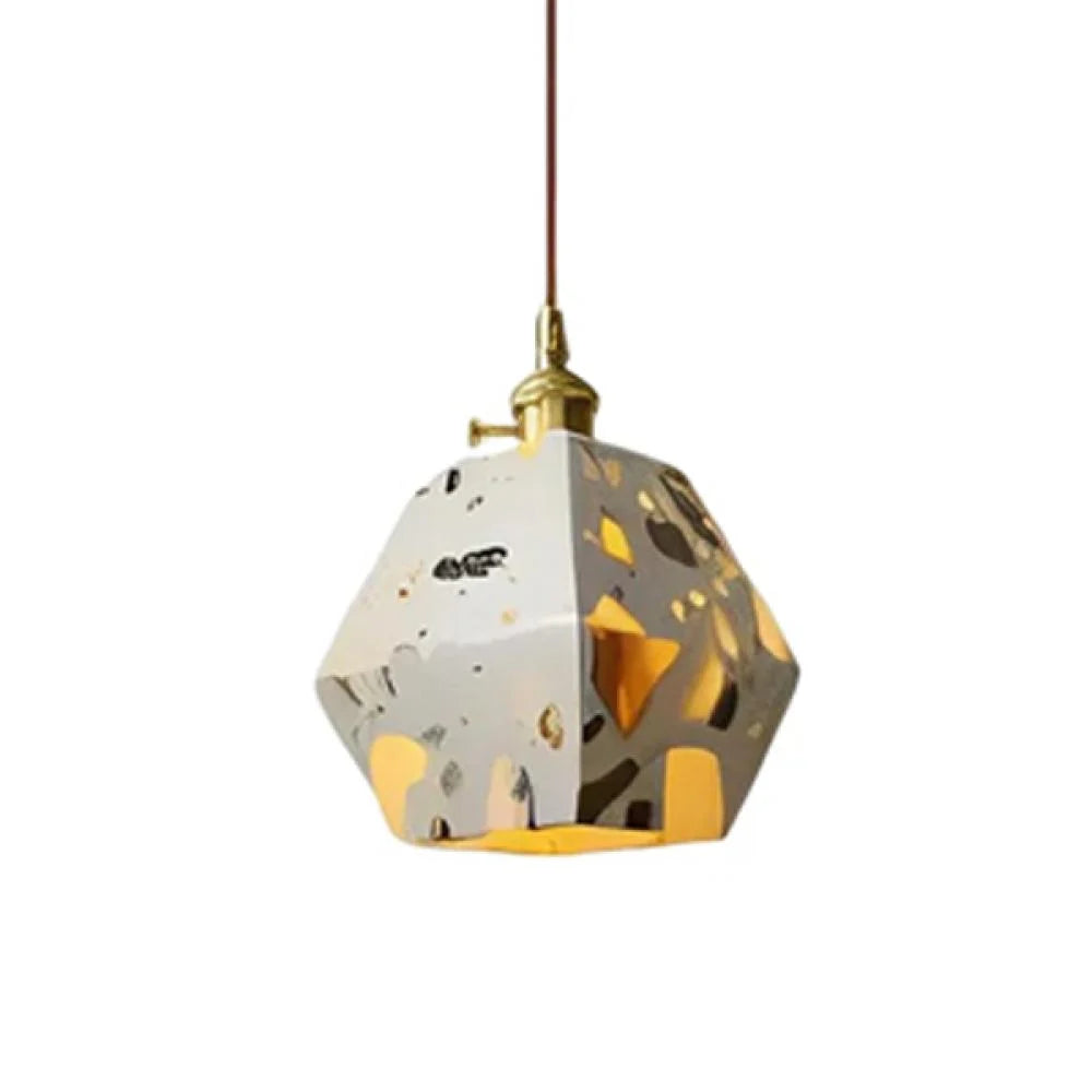 Geometric Terrazzo Pendant Light