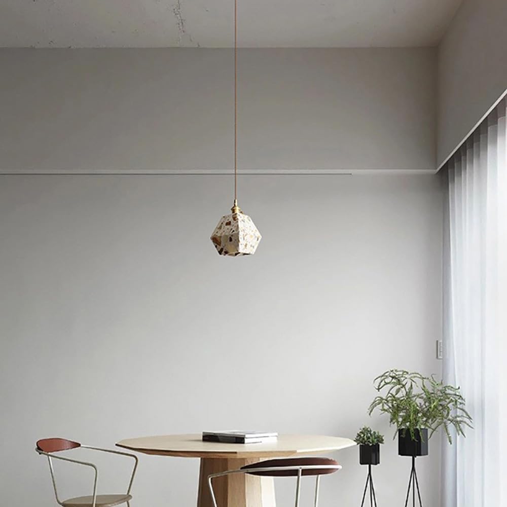 Geometric Terrazzo Pendant Light