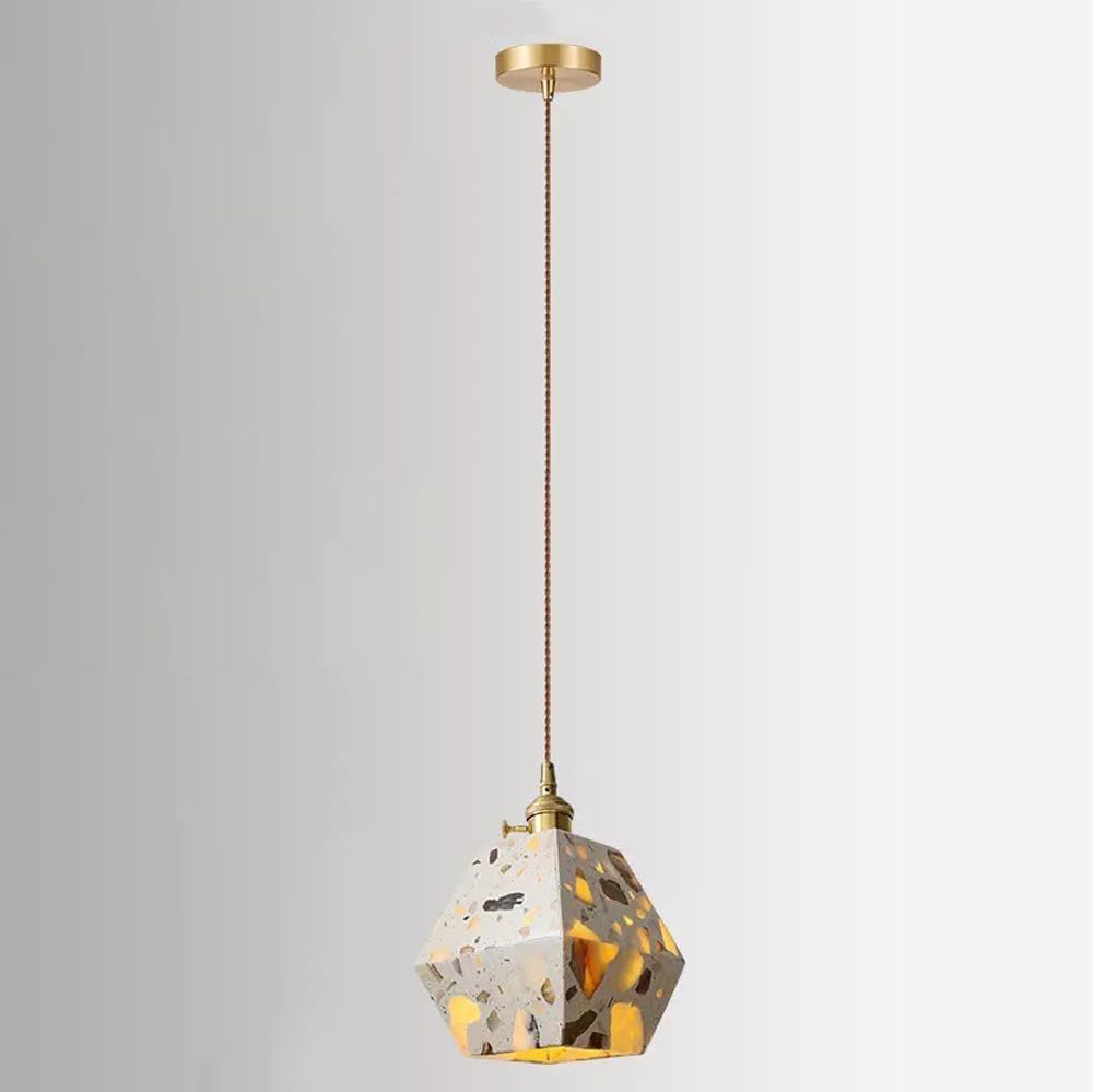 Geometric Terrazzo Pendant Light