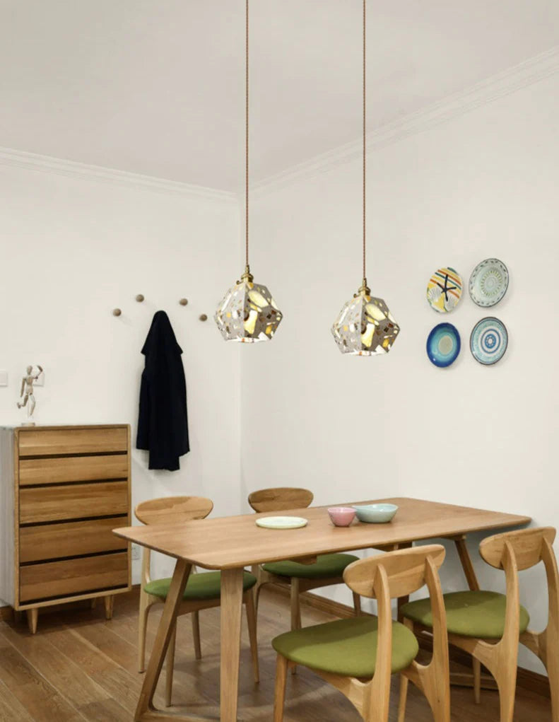 Geometric Terrazzo Pendant Light