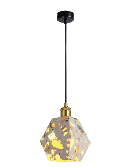 Geometric Terrazzo Pendant Light