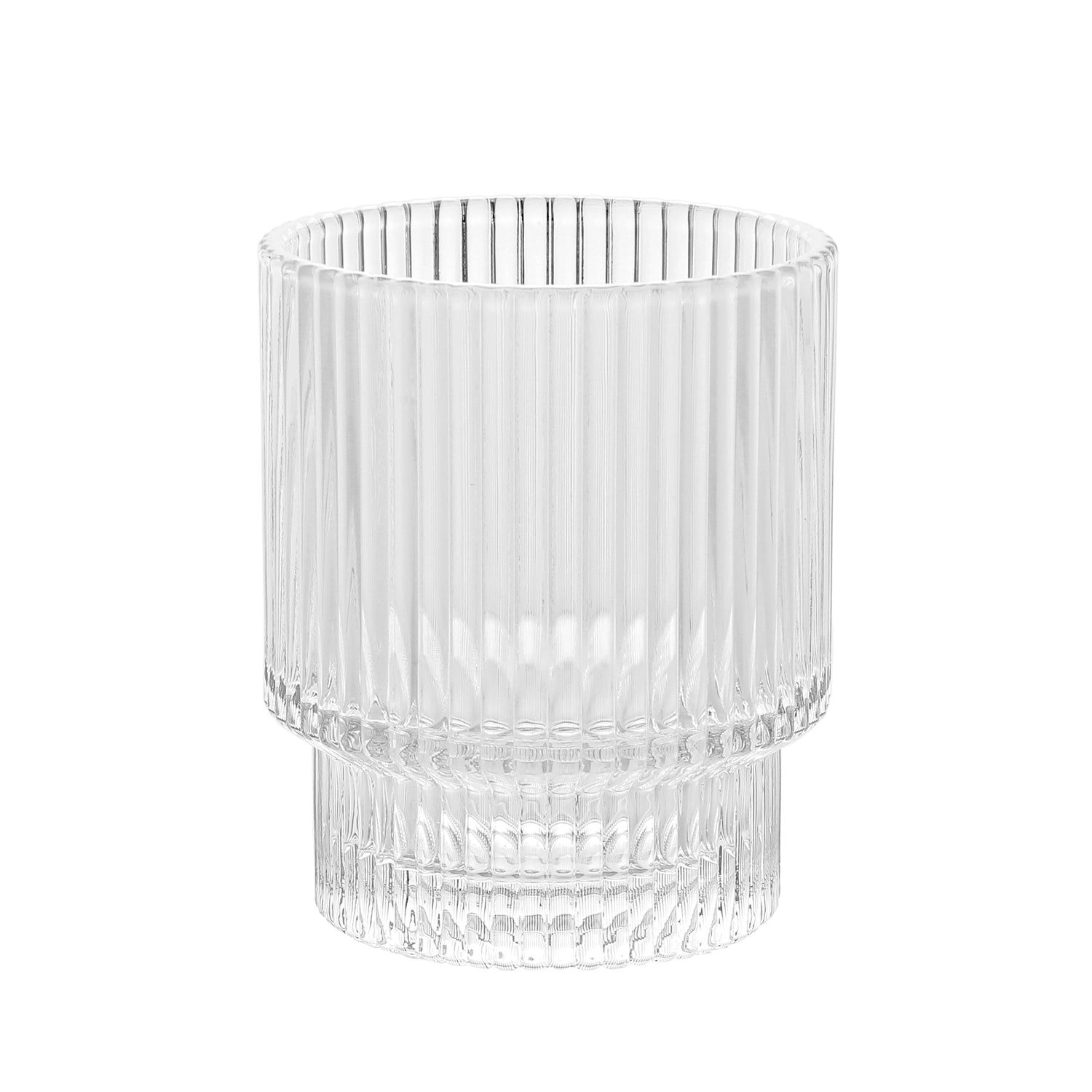 Ribbed Small Drinking Glass - Set Of 6