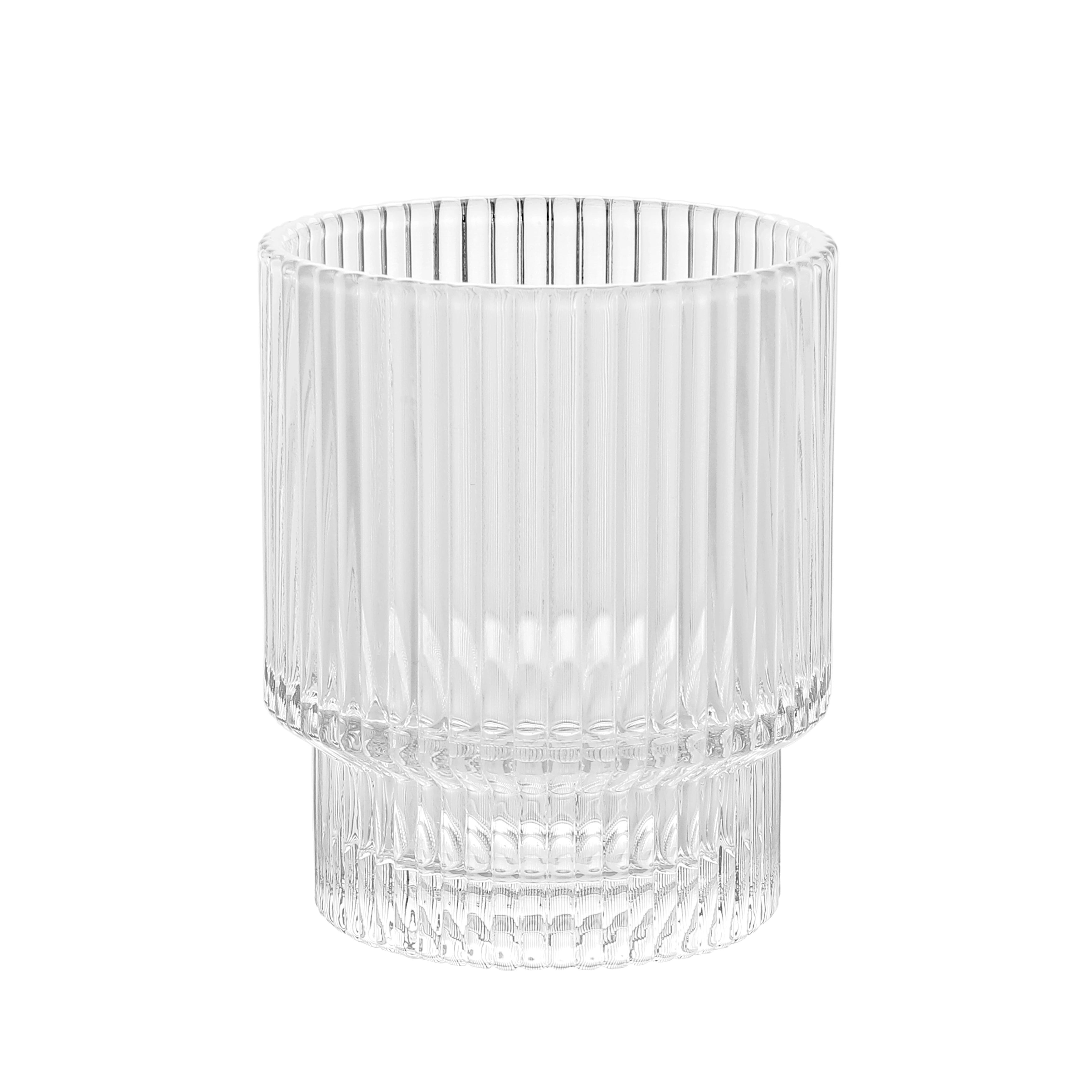 Ribbed Small Drinking Glass - Set Of 6