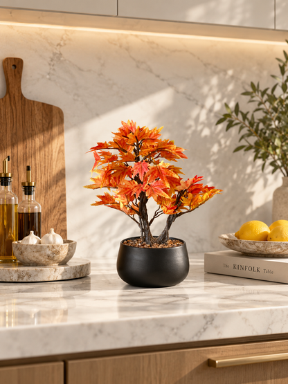 Artificial Sunlit Maple Plant - Small