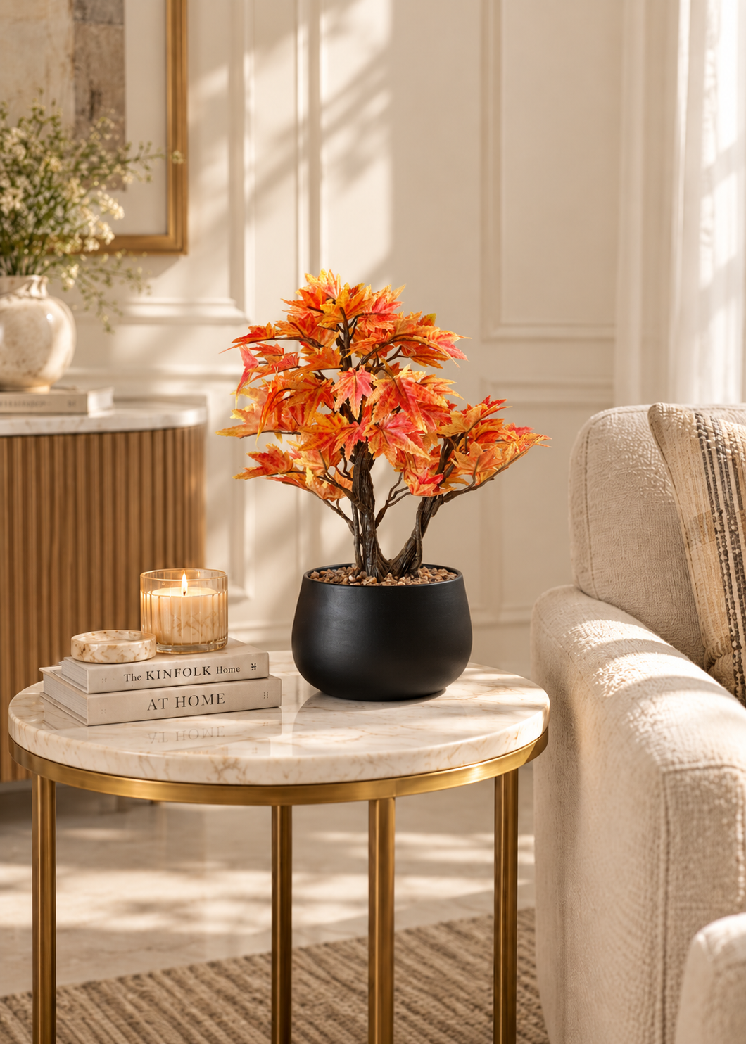 Artificial Sunlit Maple Plant - Small