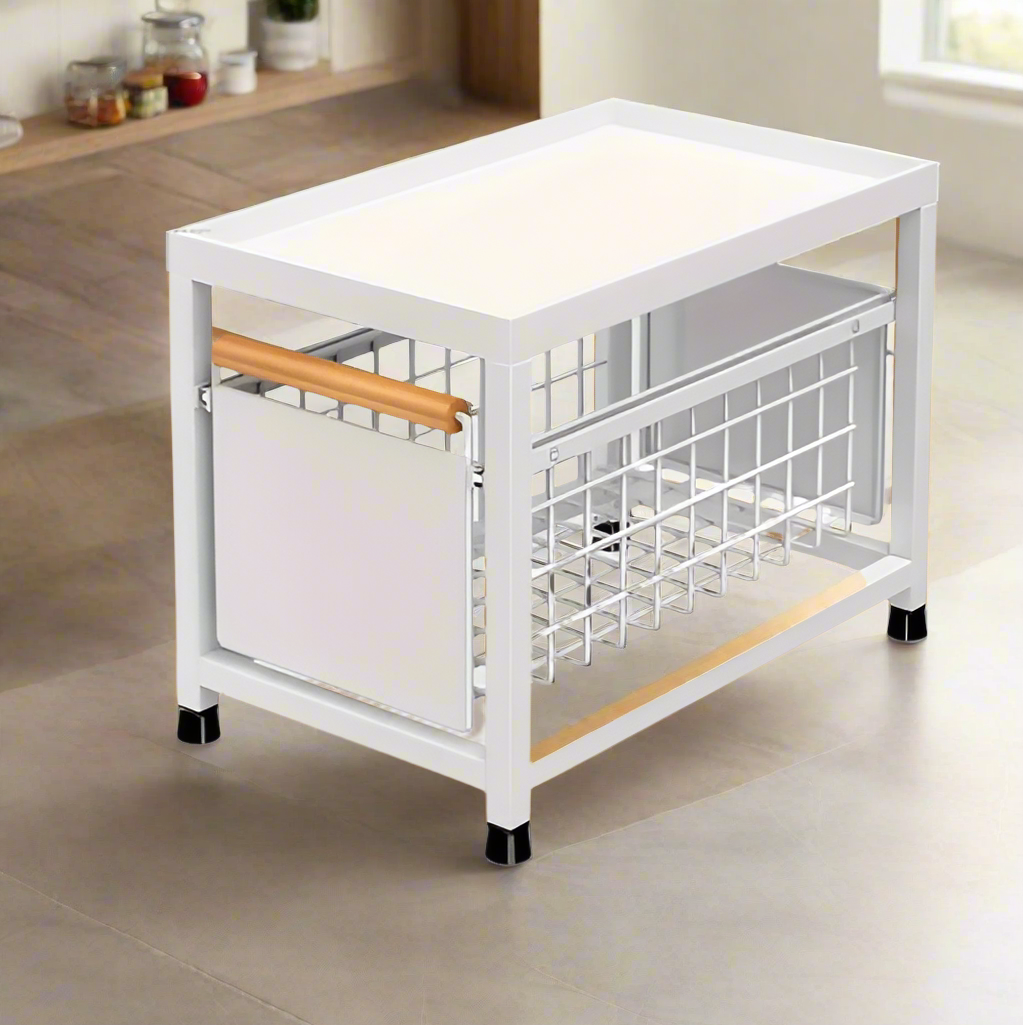 Pull Out Drawer Single - White