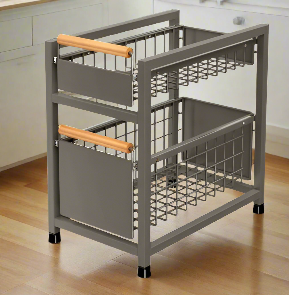 Pull Out Drawer Double - Big (Grey)