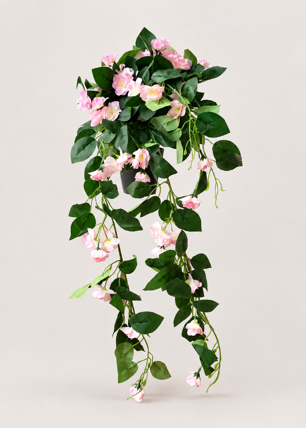Artificial Trailing Rose Vine Plant - Light Pink