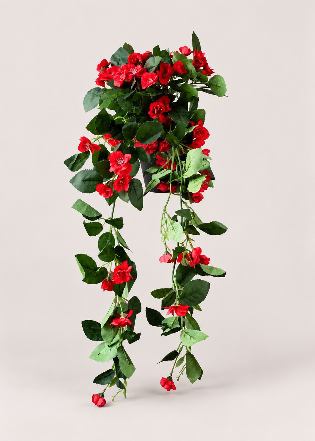 Artificial Trailing Rose Vine Plant - Red