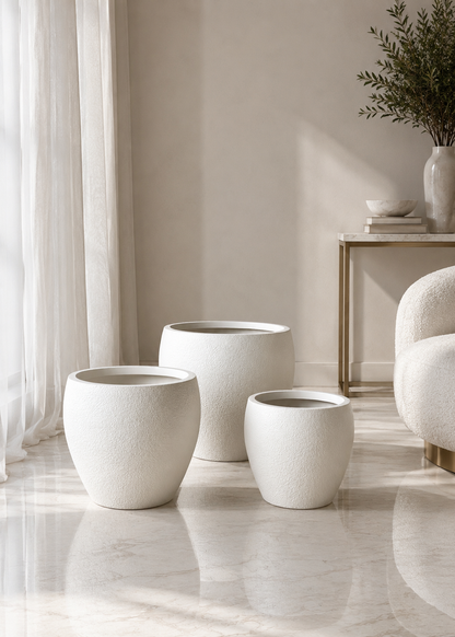 Valence Planters - Ivory