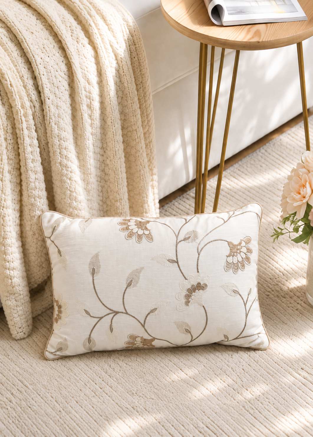 Bloom Ivory Cushion Cover