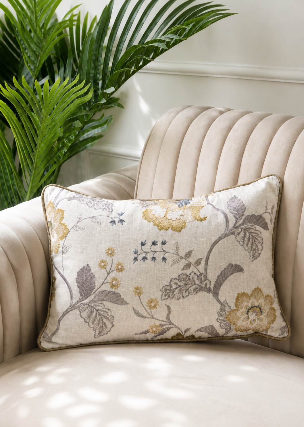 Bloom Gold Cushion Cover
