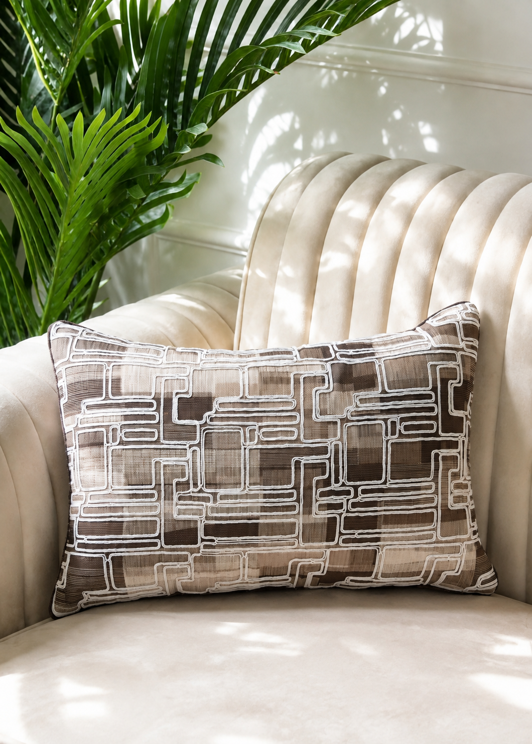 Strata Mocha Cushion Cover