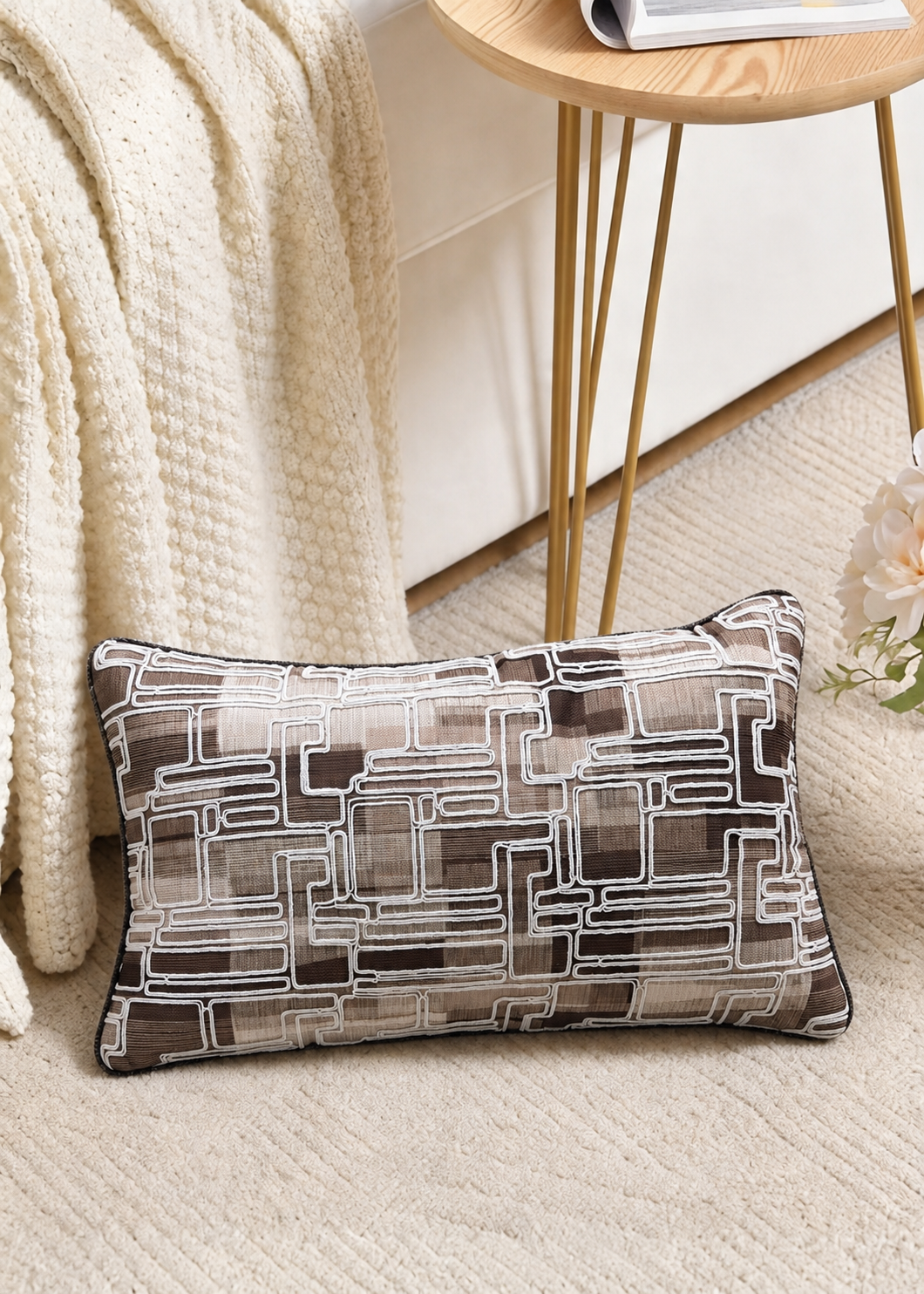 Strata Mocha Cushion Cover
