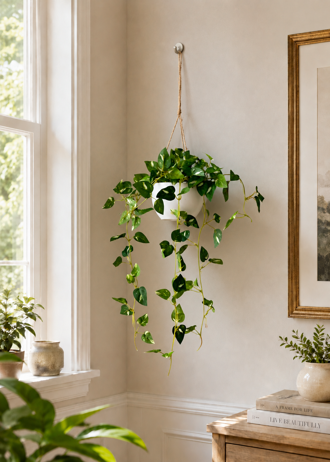 Artificial Vela Hanging Plant