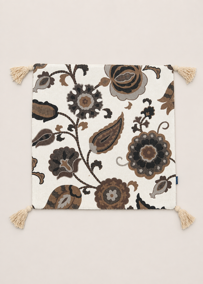 Motif Charcoal Cushion Cover