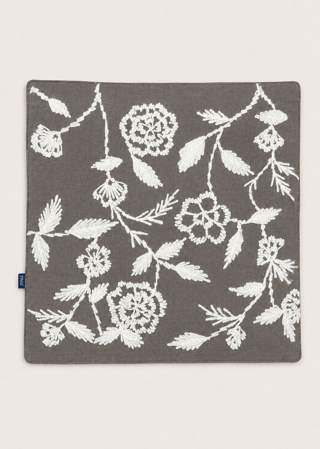 Flora Grey Cushion Cover
