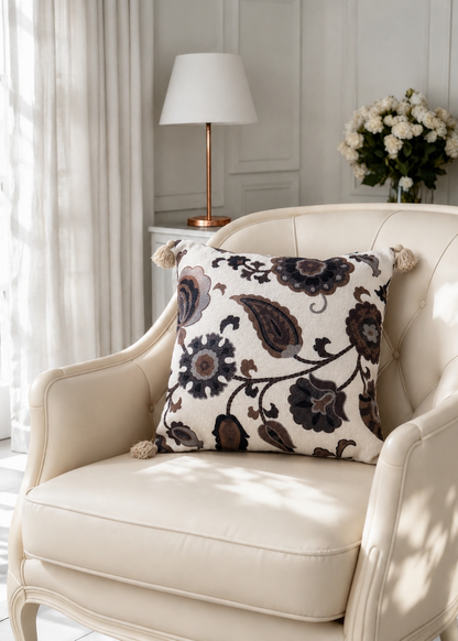 Motif Charcoal Cushion Cover