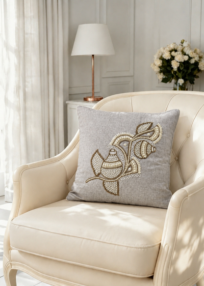 Pearl Bloom Cushion Cover