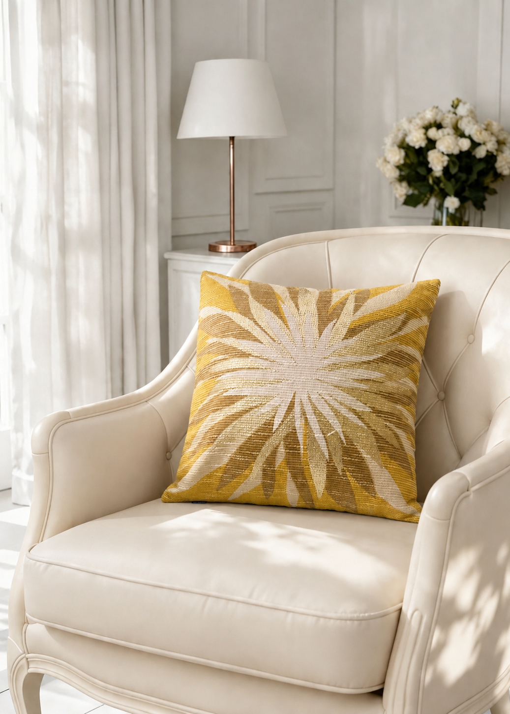 Ember Ochre Cushion Cover
