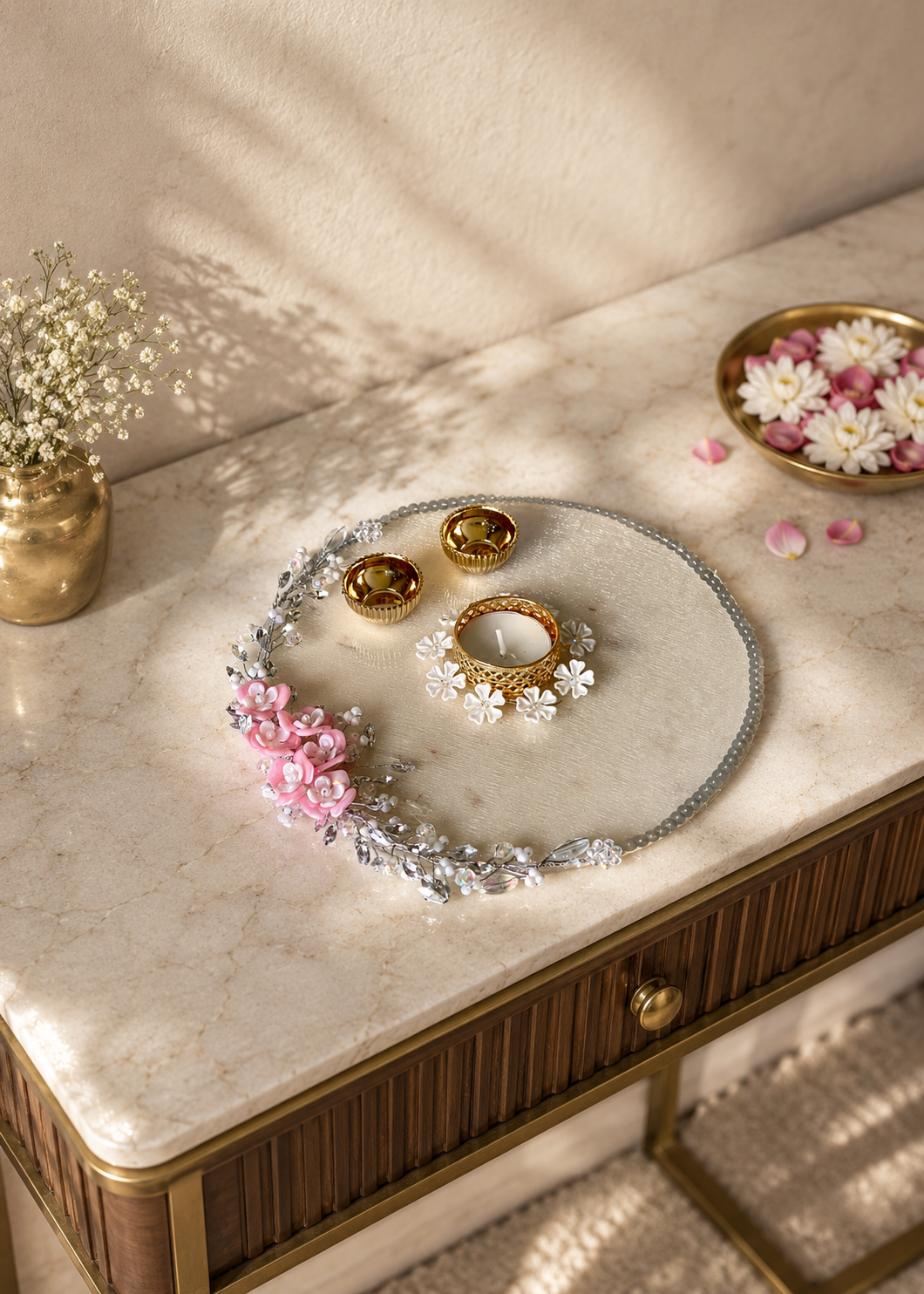 Gleam Decorative Pooja Thali