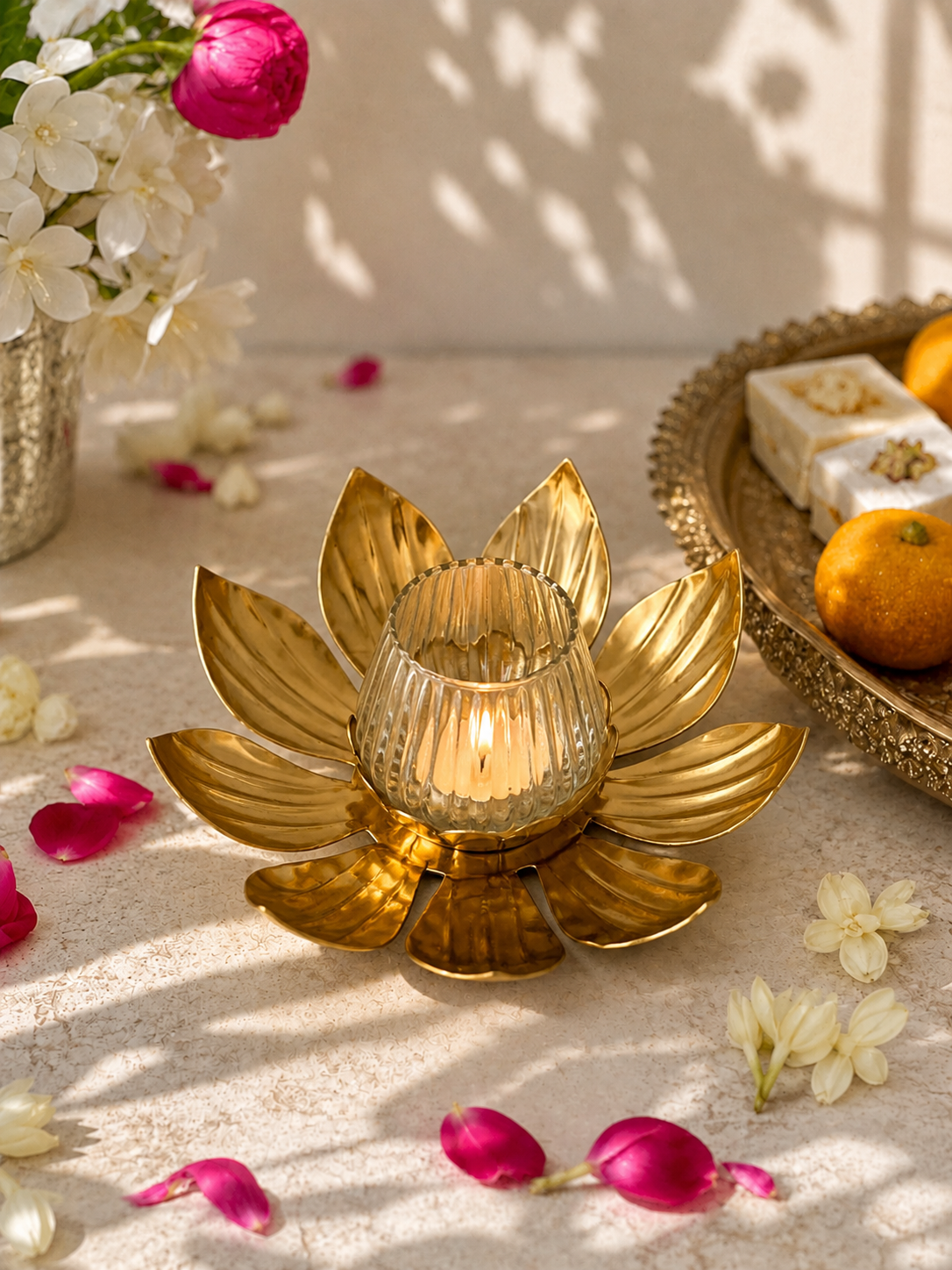 Noor Petal Diya Set