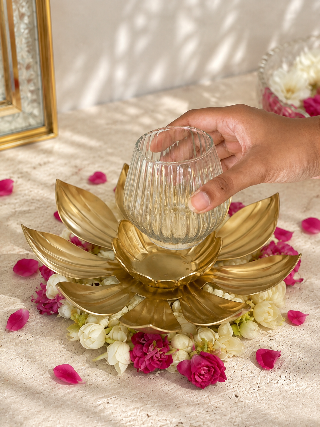 Noor Petal Diya Set