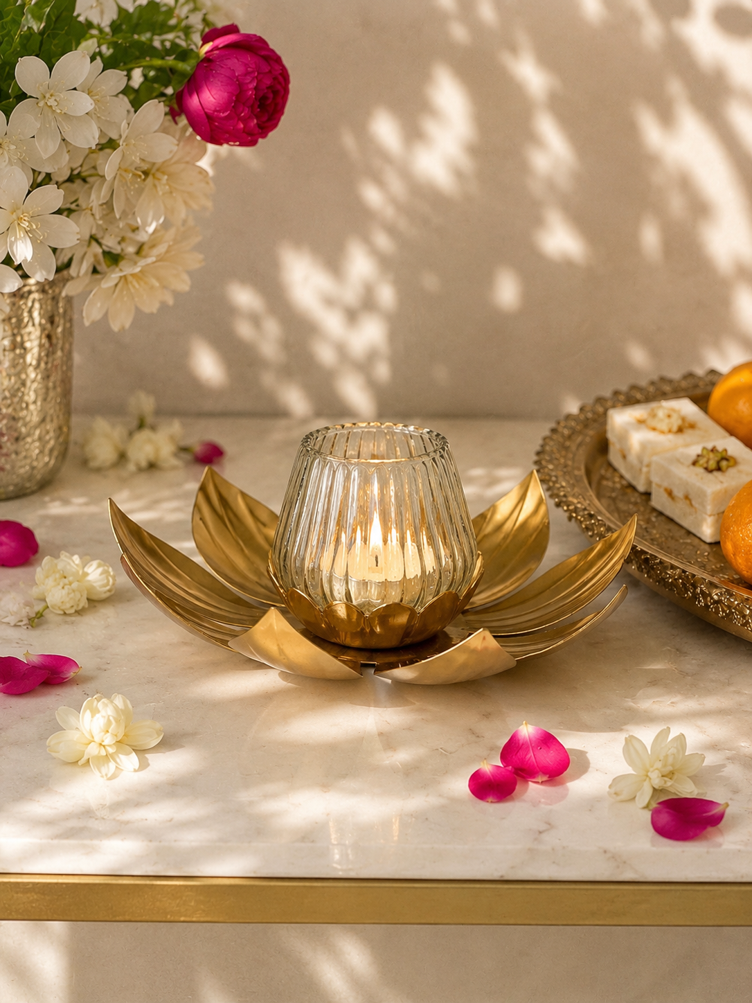 Noor Petal Diya Set
