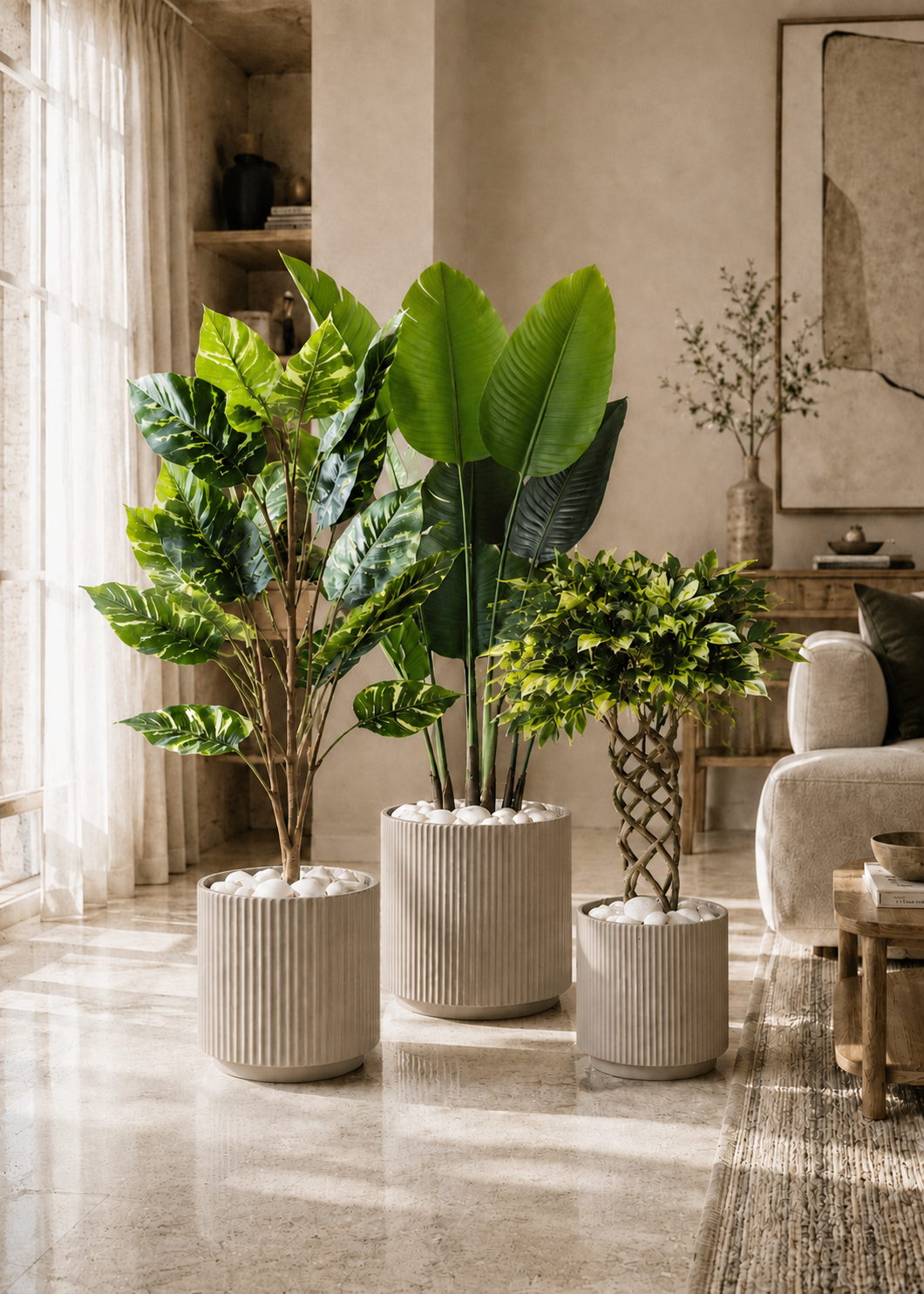 Linear Planters - Beige