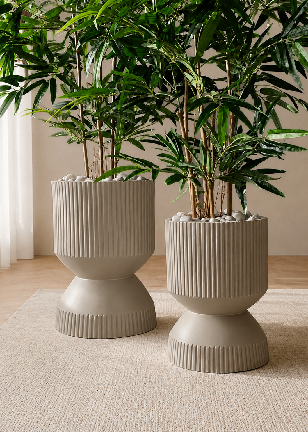 Willow Reversible Planters - Beige