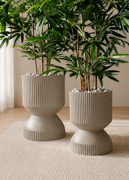 Willow Reversible Planters - Beige
