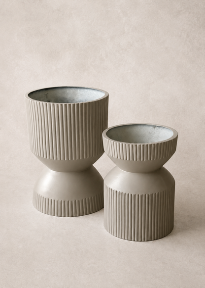 Willow Reversible Planters - Beige