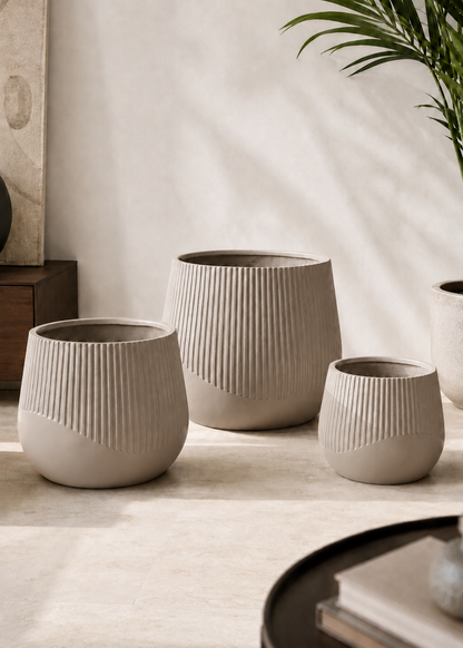 Cassan Planters - Beige