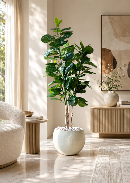 Artificial Fiddle Leaf Fig Tree - 6 Feet