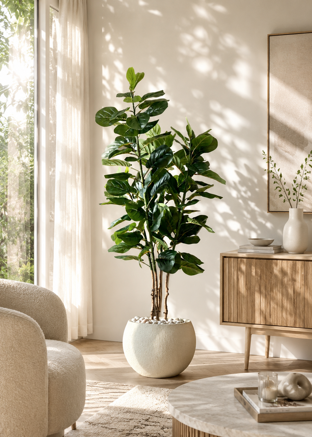 Artificial Fiddle Leaf Fig Tree - 6 Feet