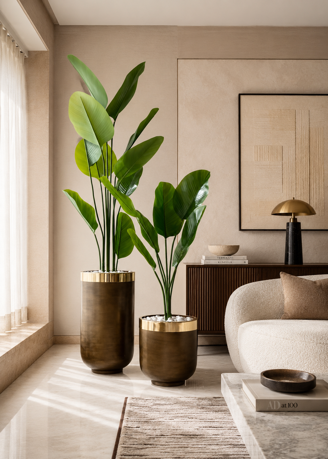 Minsk Planters - Antique Brown