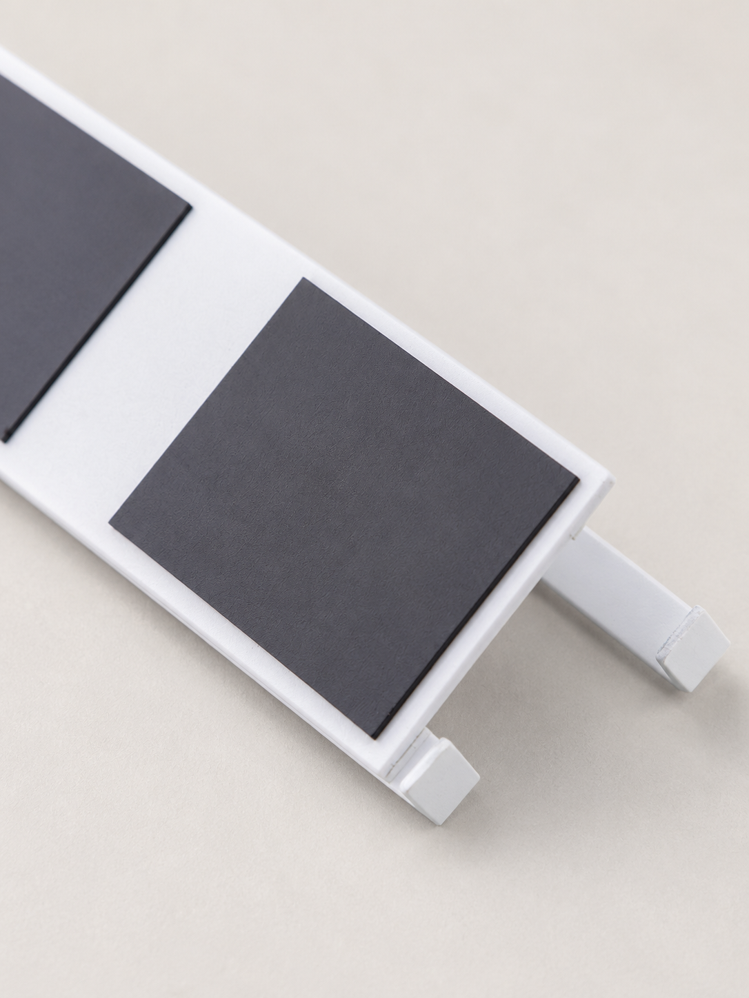 Magnetic Double Tissue + Towel Holder (White)