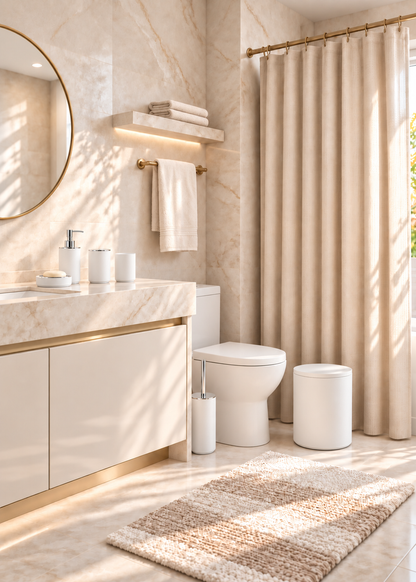 Chalk White Bathroom Set