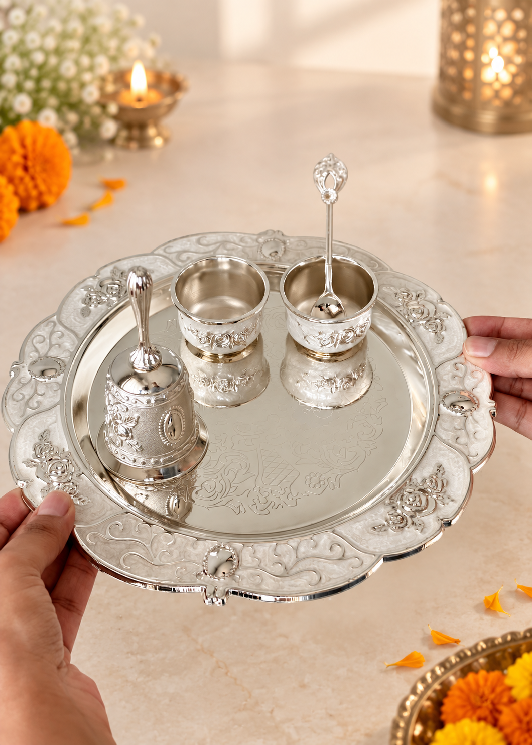Festive Chandrika Pooja Thali