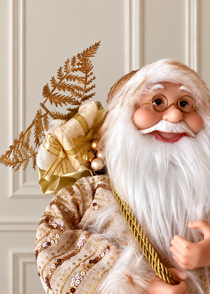 Christmas Jolly Santa Claus - 1.5 Feet (White)