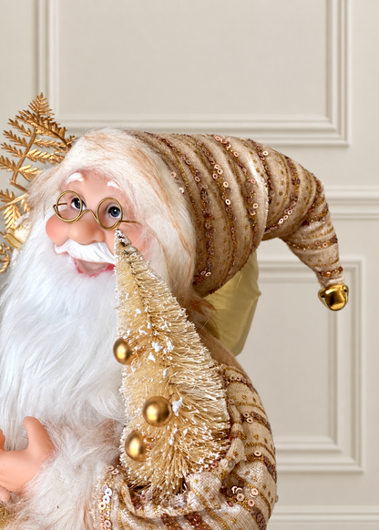 Christmas Jolly Santa Claus - 1.5 Feet (White)