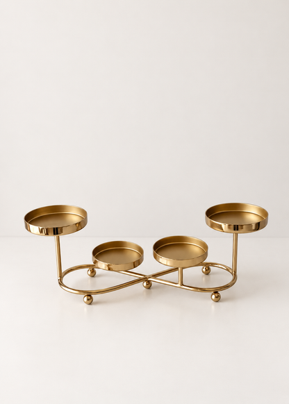 Meadow Fluted Tealight Holder – Set of 4
