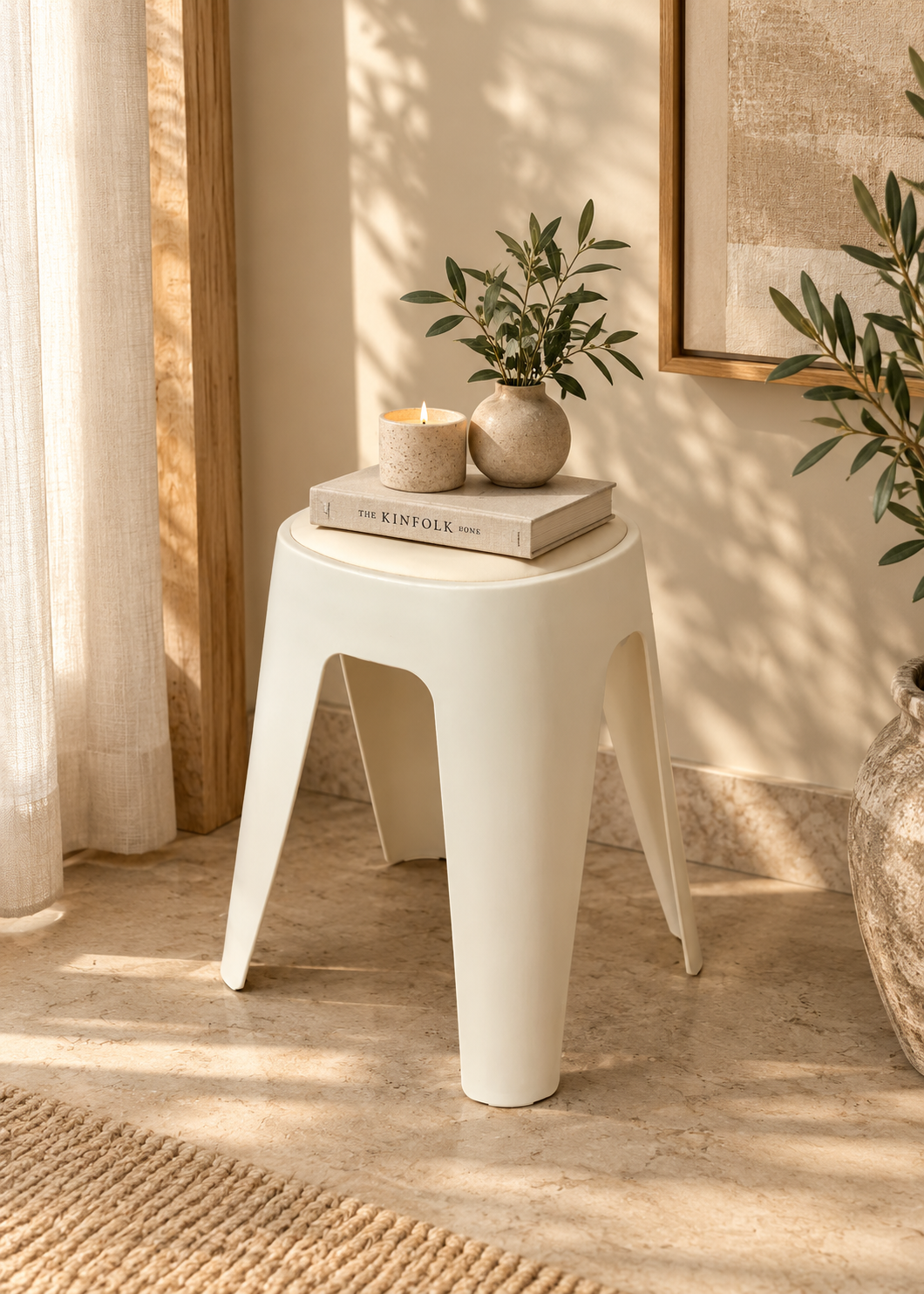 Varese Stool – Round White