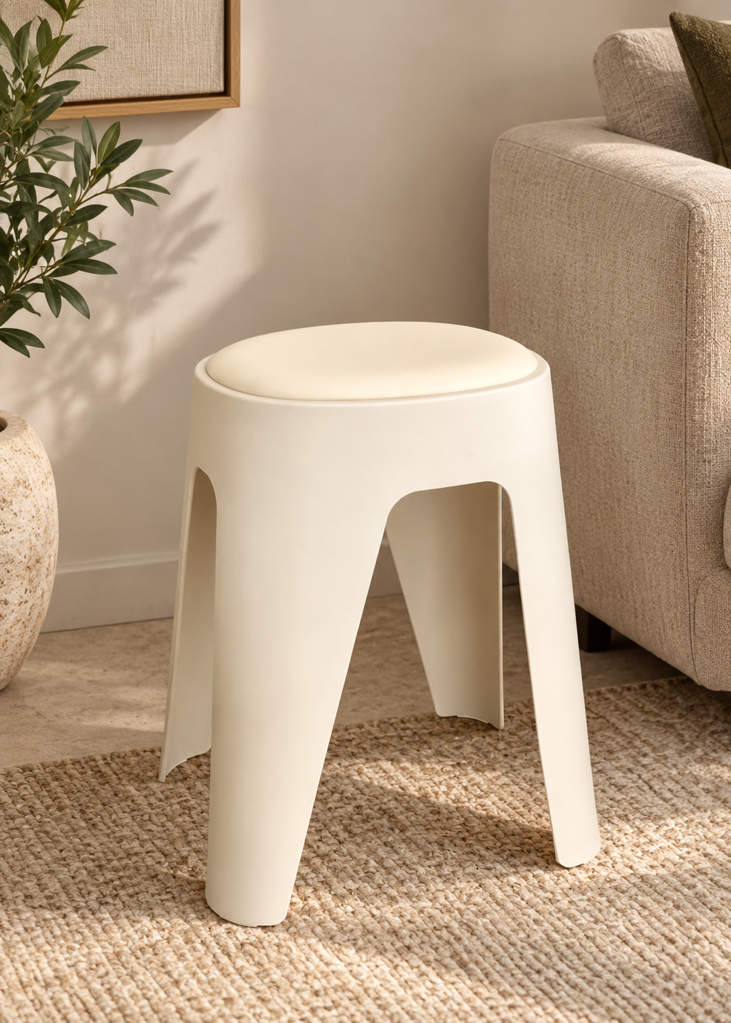 Varese Stool – Round White