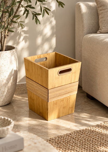Bellagio Wooden Dustbin