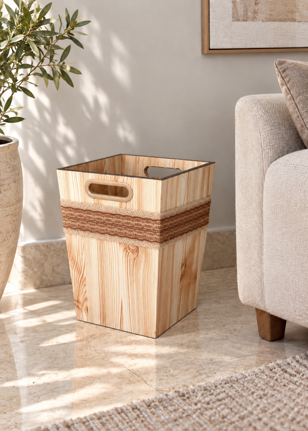 Modena Wooden Dustbin